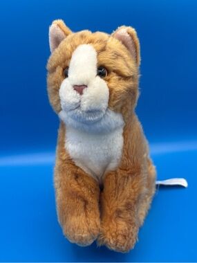 Toys R Us Orange Tabby Cat Ginger White Kitty 2012 Retro